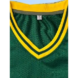 Men's #24 Green Baseball Jersey - Breathable Embroidered Polyester, Loose Fit V-Neck Button-Up for Team Sports, Training & Casual Outings | Machine Washable, Spring/Summer/Fall | Sizes S-3XL