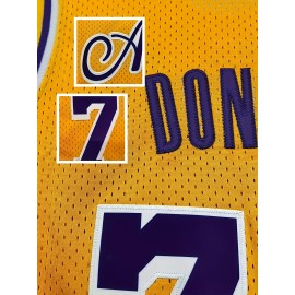 Yellow Basketball Sportswear, Men'S High-quality Sleeveless Top, Preferred For Summer Game Training, Fan Gift Hot Selling Style