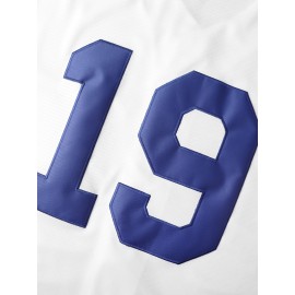 Men'S Dominican Republic #19 Vintage Embroidered Baseball Jersey