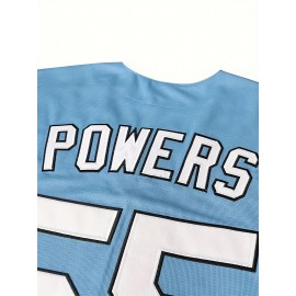 Men'S Baseball Jersey #55 Vintage Stitched Men Movie Baseball Jersey Blue S-3XL