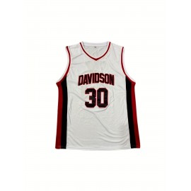 Men'S #30 White Vintage Basketball Jeresys Stitched Name And Number S-3XL
