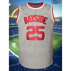 Men'S American Basketball Jersey # 25 Gray Basketball Sports Shirt Breathable Round Neck Loose Fabric Suitable For Outdoor Dating Street Handsome S-XXXL