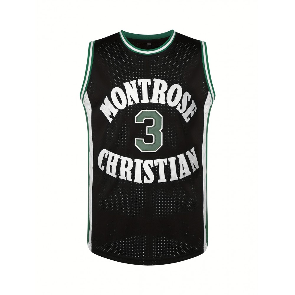 Men'S #3 Vintage Basketball Jersey Throwback Jersey GREEN/BLACK Men'S #3 Vintage Basketball Jersey Throwback Jersey GREEN/BLACK