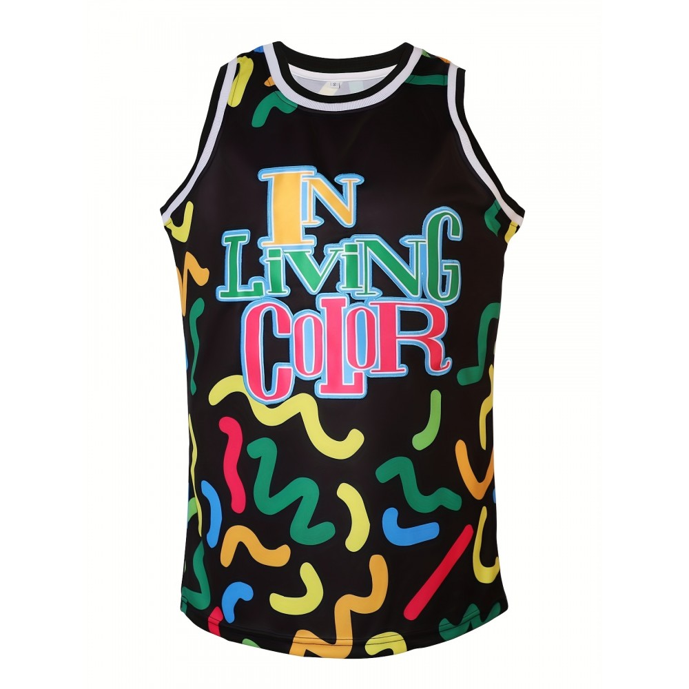 In Living Color 90'S Wayans Basketball Jersey Black For Men S-XXXL Sports Shirt In Living Color 90'S Wayans Basketball Jersey Black For Men S-XXXL Sports Shirt