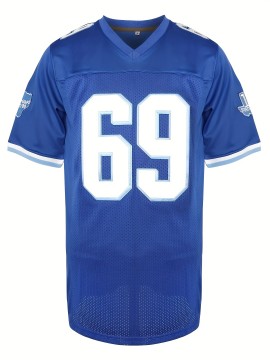 Billy Bob #69 Varsity BluesWest Canaan HS FootballJersey Stitched Mesh Shirt