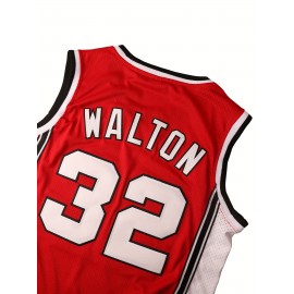 Men's #32 Red Basketball Jeresys Stitched Name And Number S-3XL 1976 Vintage Swingman Jersey