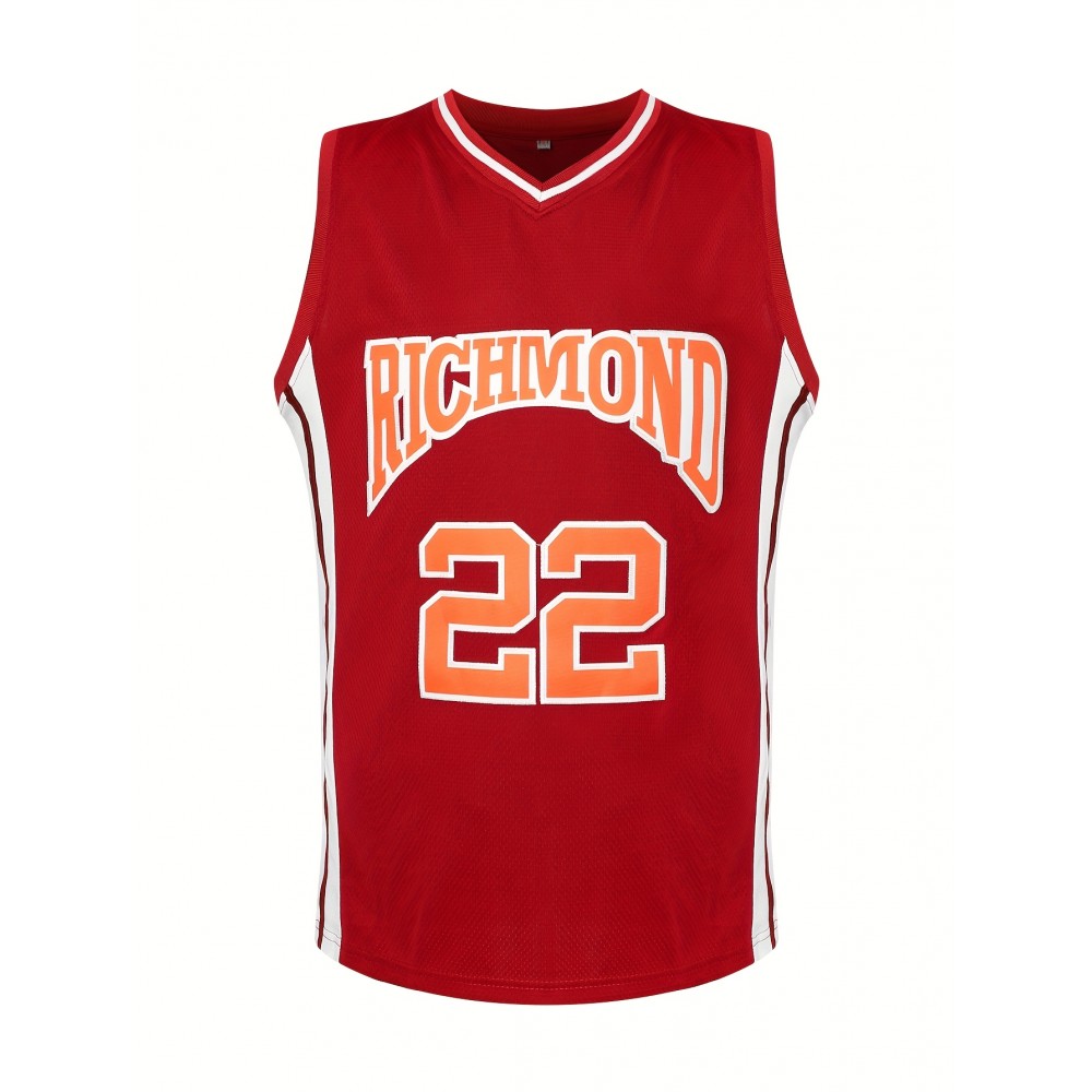Timo Cruz #22 Richmond Oilers Home Movie Basketball Coach Throwback Jersey Timo Cruz #22 Richmond Oilers Home Movie Basketball Coach Throwback Jersey