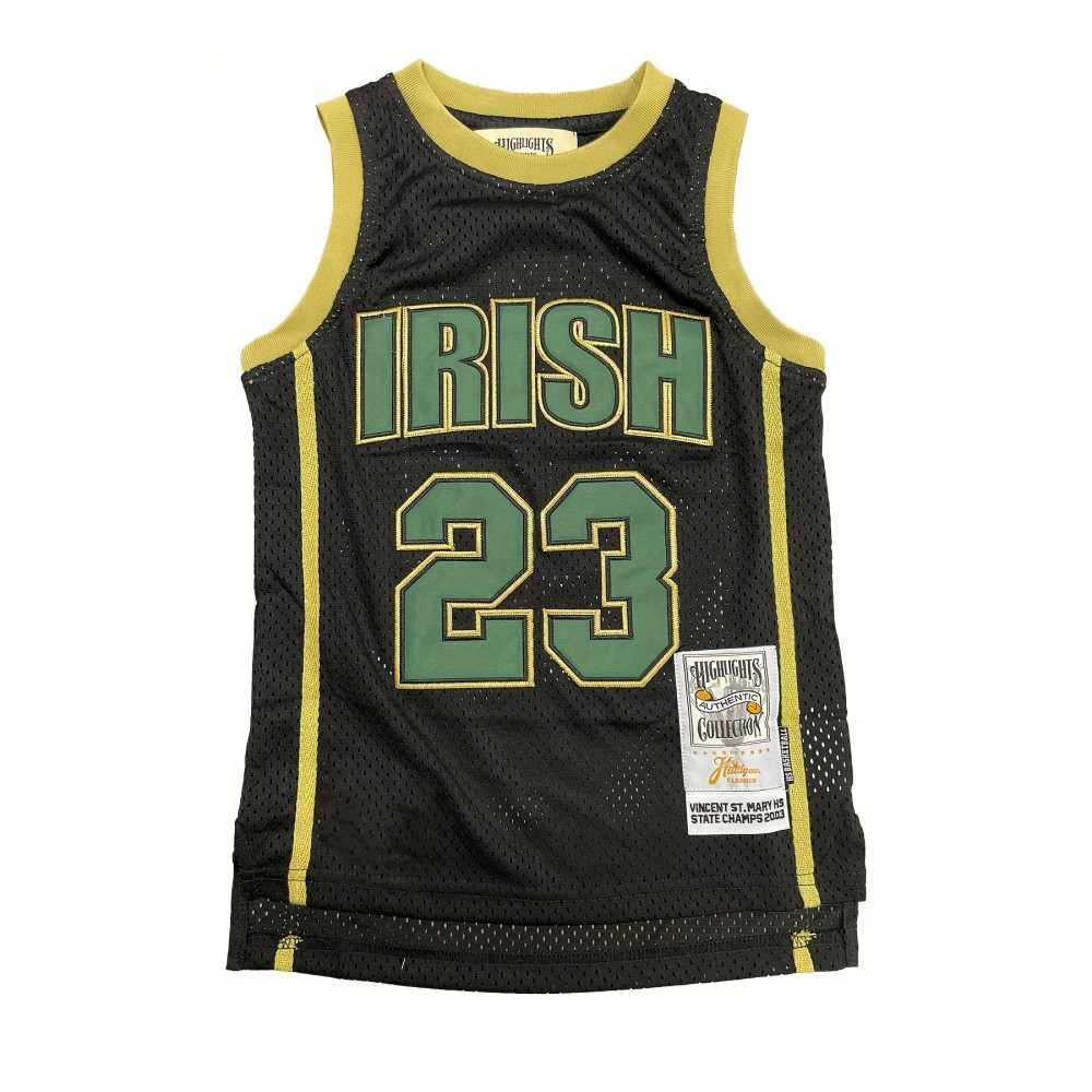 Kids Sport Jerseys Youth for Boys Girls#23 High School Basketball Jersey, 5-14Years black