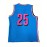 Girls' #25 Blue & Pink Basketball Jersey - High School Sport Uniform for Ages 3-14, Breathable Polyester, 