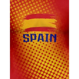 Professional Sports Fabric Women's Creative Pattern Print Country Home Soccer Jersey T-shirt, As Gifts For Sports Fans