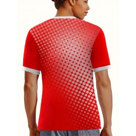 Professional Sports Fabric Women's Creative Pattern Print North America Home Soccer Jersey T-shirt, As Gifts For Sports Fans