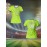 Custom Women's V-Neck Football Jersey - Personalized Name & Number, Lime Green with White Splatter Design, Breathable Moisture-Wicking Quick-Dry Fabric, Loose Fit for Team Training, Fitness & Casual Wear, Sports Training Gear, Comfortable Sports Apparel